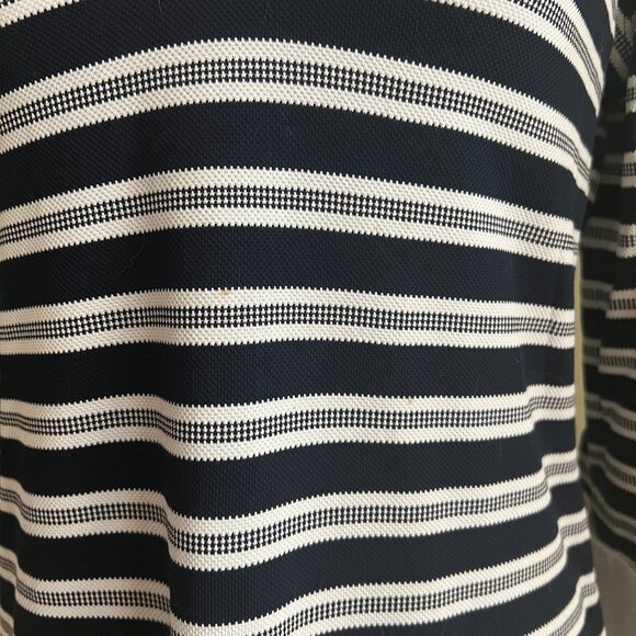 Brooks Brothers Striped Navy White Rugby Shirt Dress Cotton Size  M - Picture 4 of 7